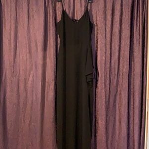 Express Black Chiffon Maxi with Slit
